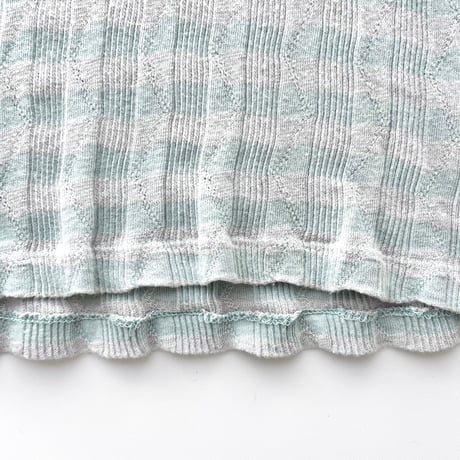DIESEL blue striped logo tops