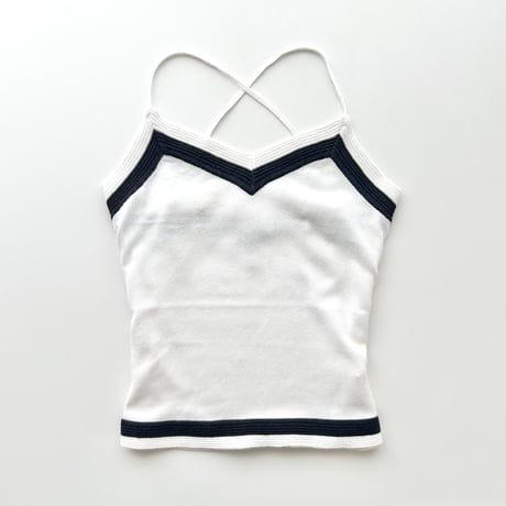 ARMANI bicolor cross camisole