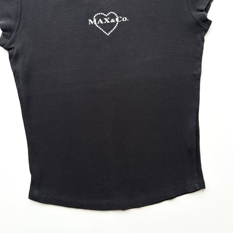 black rhinestone compact T-shirts