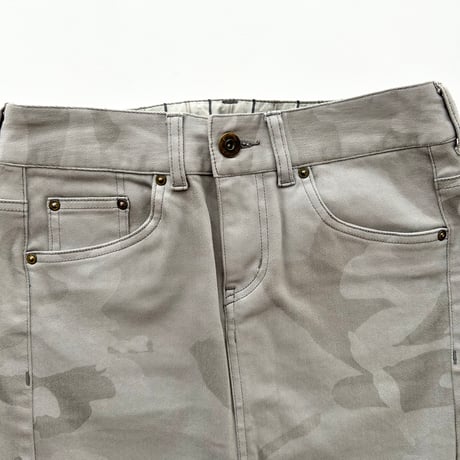 light gray camouflage tight skirt