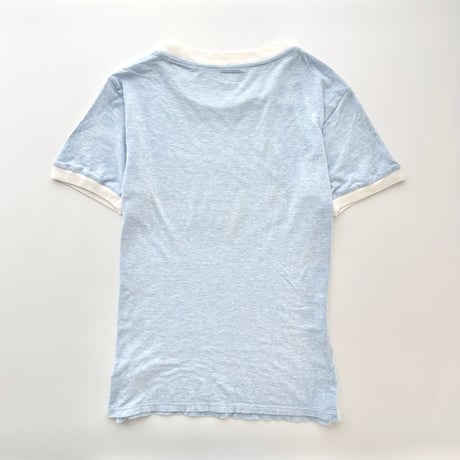 ARMANI blue×gray logo designed T-shirts