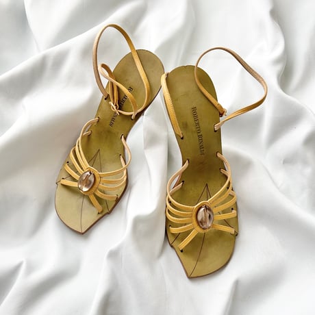 made in Italy / cord sandals 22.5cm