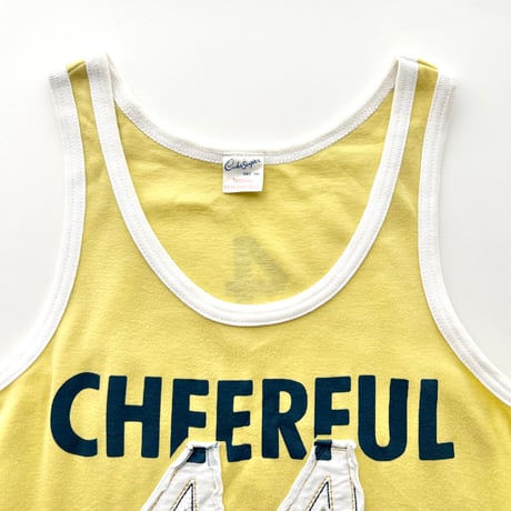 yellow piping patch tank top