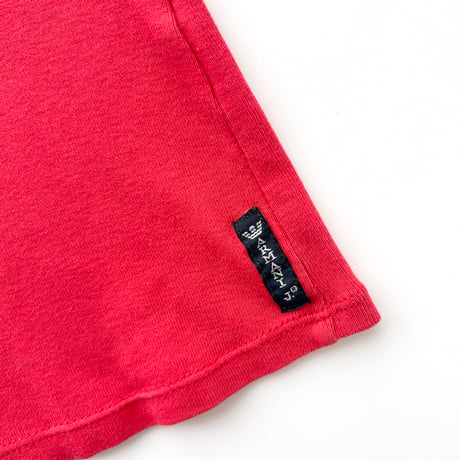 ARMANI red×white logo tank top