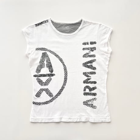 ARMANI  white printed T-shirt