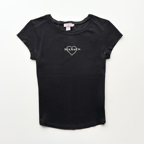black rhinestone compact T-shirts