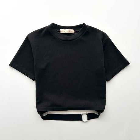 black belt cropped tops