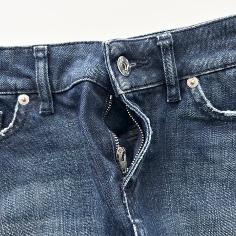 D&G back tag indigo denim mini skirt