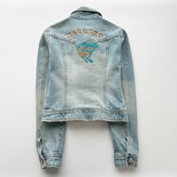 denim back embroidery designed jacket