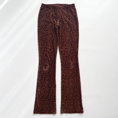 leopard velours stretch pants