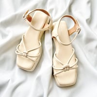white designed sandals 25.5cm