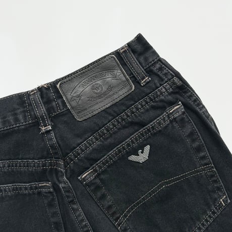 ARMANI black denim pants