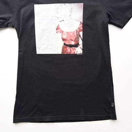 MORGAN black photo printed T-shirts