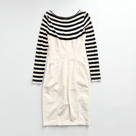 ARMANI stripe layered dress