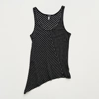 ARMANI striped asymmetry tunic