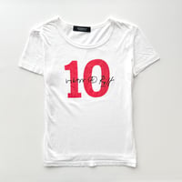 VIKTOR&ROLF white number logo printed T-shirts