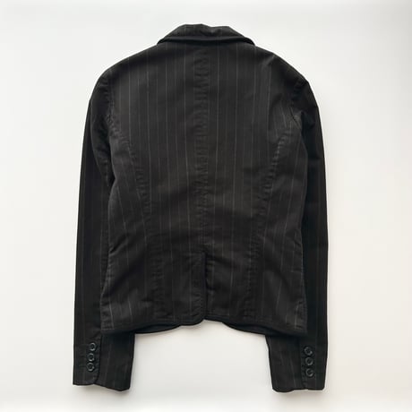 Ralph Lauren black stripe tailored jacket