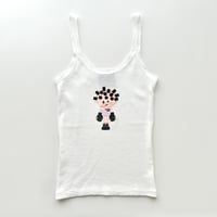 ANNA SUI white printed tank top