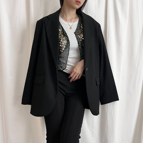 black bijou see-through cardigan