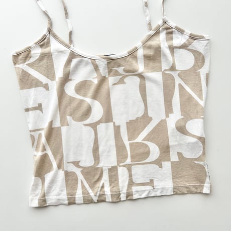 ARMANI beige logo camisole