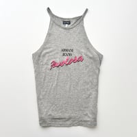 ARMANI gray logo american sleeve camisole
