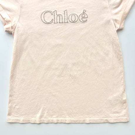Chloe pale pink logo T-shirts