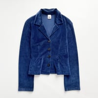 DKNY navy velours short  jacket