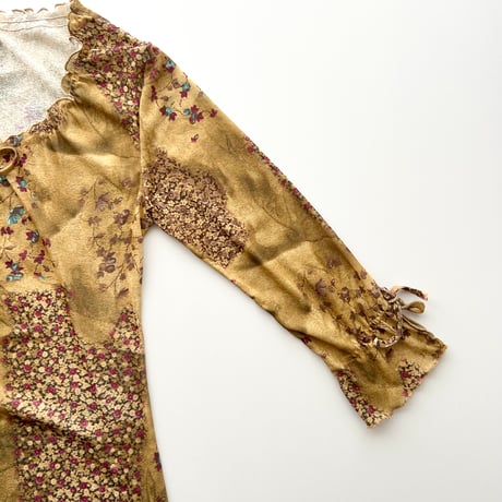 made in France / flower tulle tunic