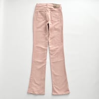 pink corduroy boots cut pants