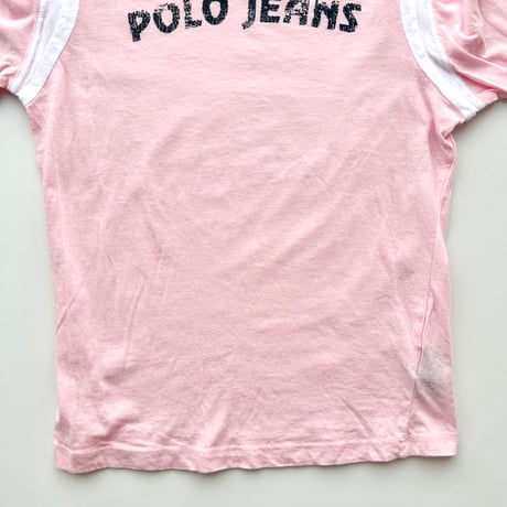 Ralph Lauren pink logo v neck tops