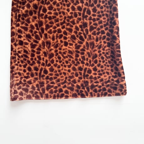 leopard velours stretch pants