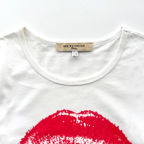 Chloe lip logo printed T-shirts