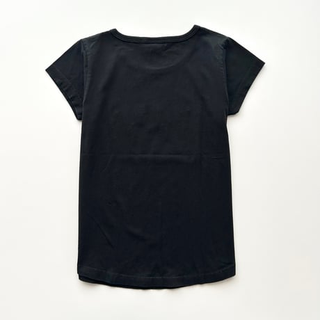 JILL STUART black glitter logo T-shirts