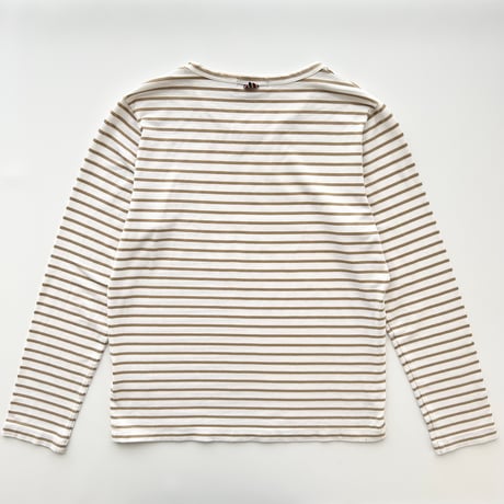 Burberry white×beige striped long sleeve T-shirts