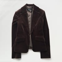 dark brown velour jacket