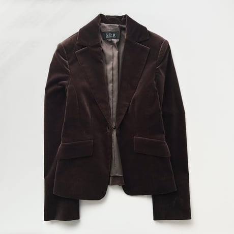 dark brown velour jacket