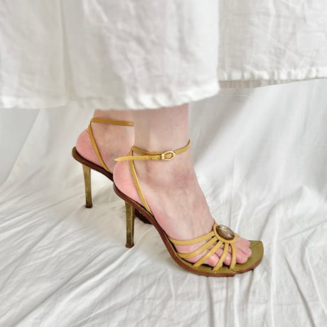 made in Italy / cord sandals 22.5cm