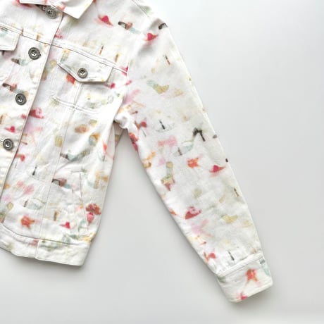 white paint designed jacket