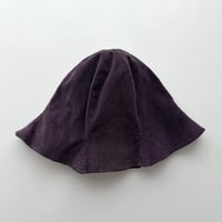 purple corduroy bucket hat