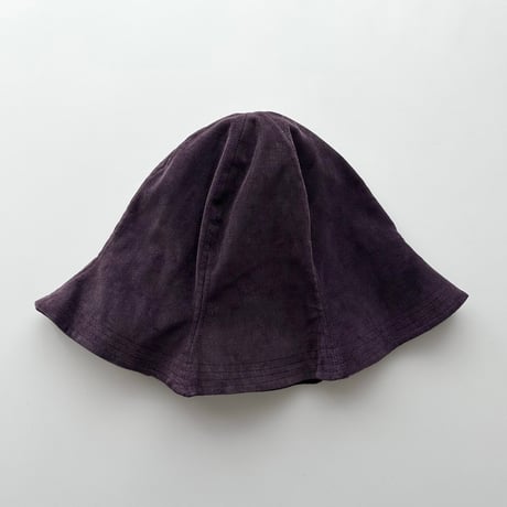 purple corduroy bucket hat