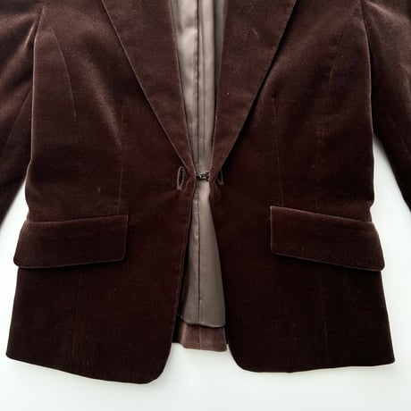 dark brown velour jacket
