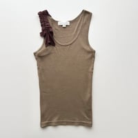 JILL STUART brown ribbon tank top