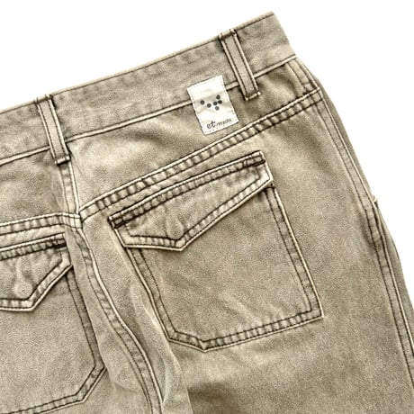 khaki beige suede pants