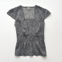 dot chiffon tunic