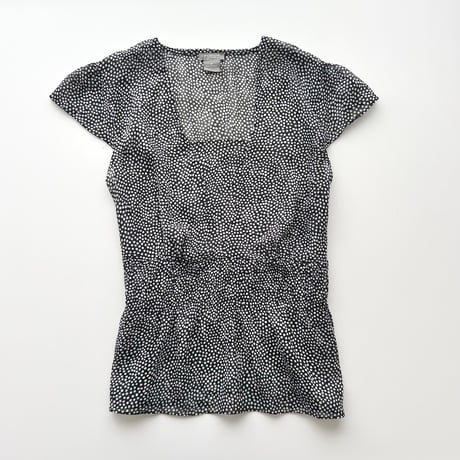 dot chiffon tunic