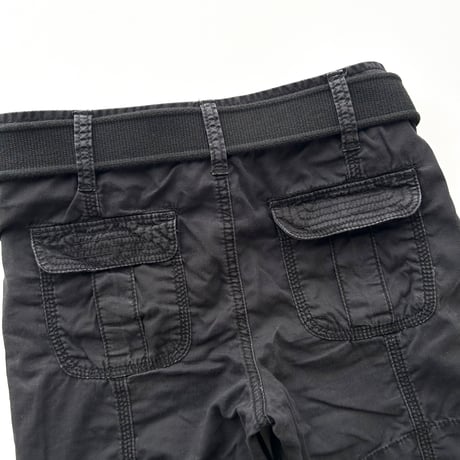 Calvin Klein black belt cargo short pants