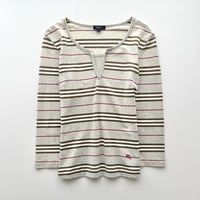 Burberry gray striped long sleeves