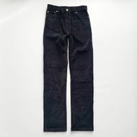 black corduroy straight pants