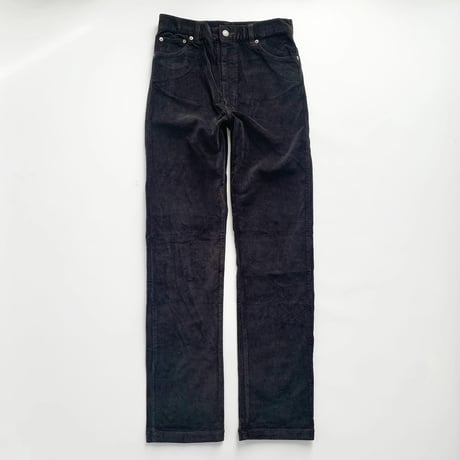 black corduroy straight pants