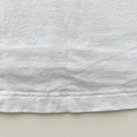 ARMANI white × gold logo T-shirt